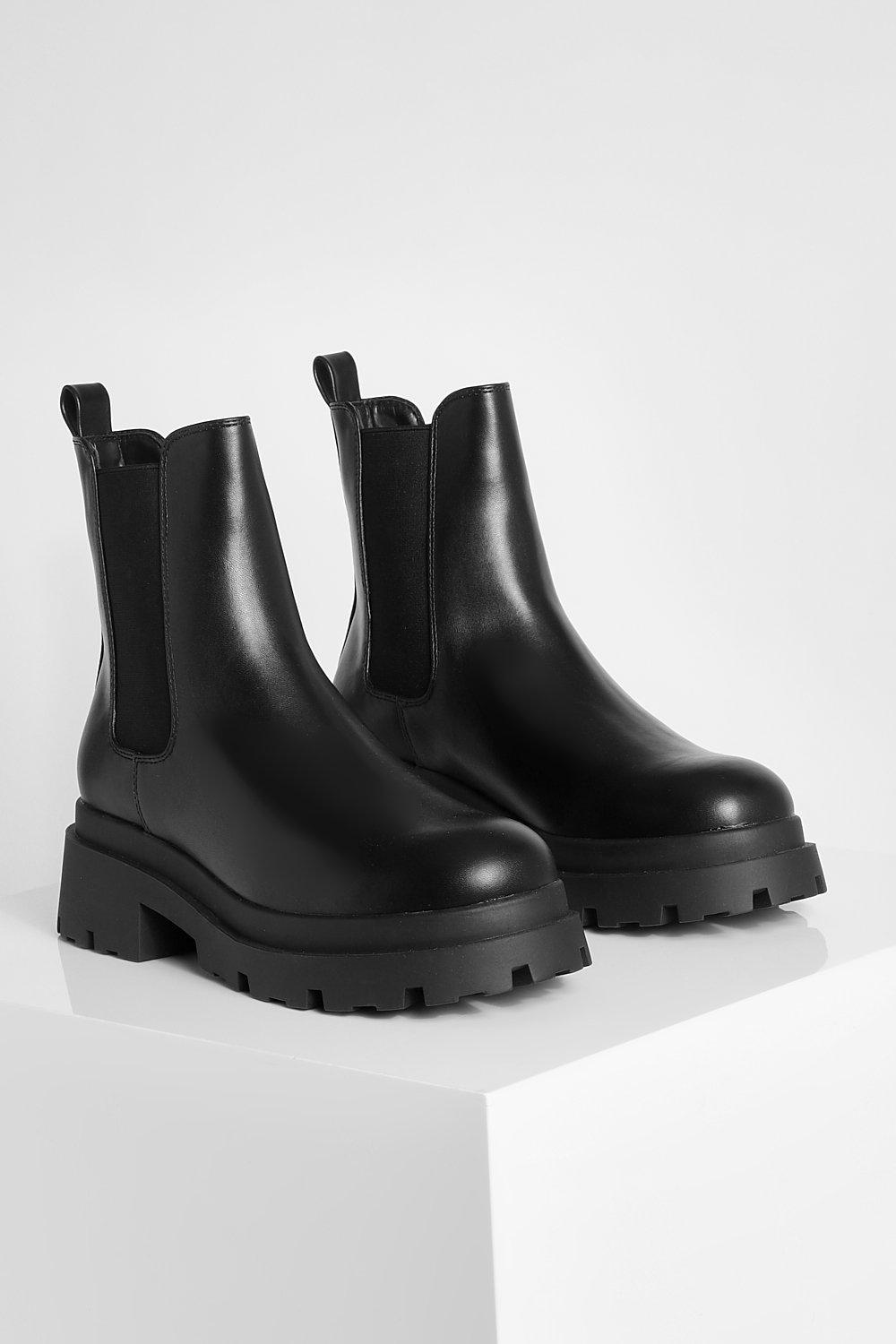 Chunky Double Sole Chelsea Boots