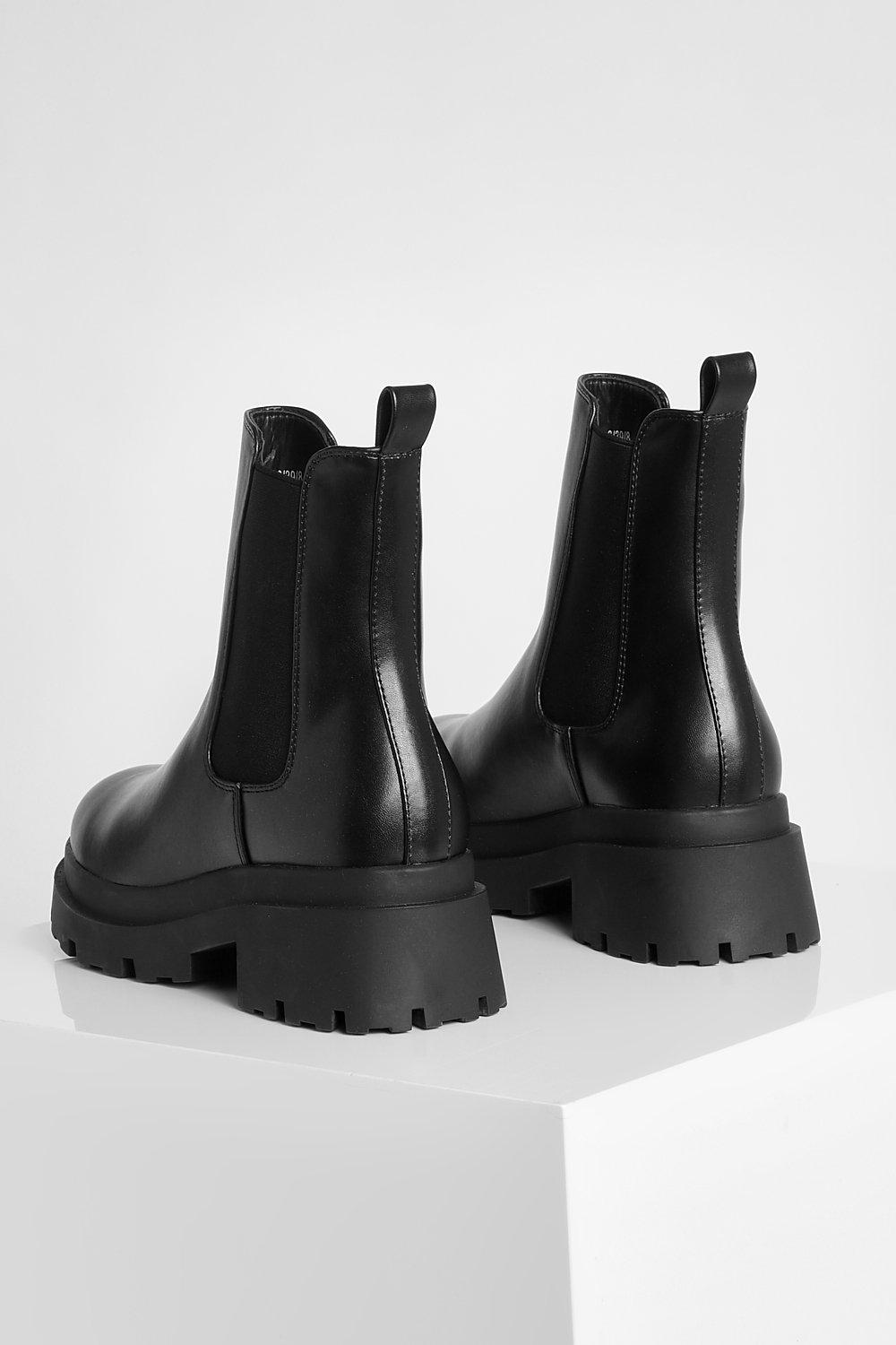 Chunky Double Sole Chelsea Boots