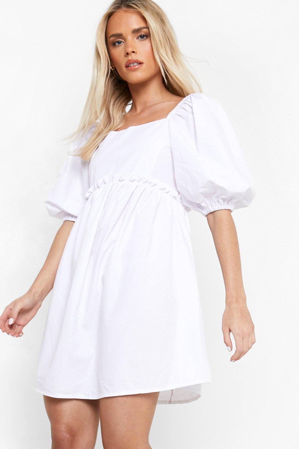 Petite cotton dresses with sleeves sale