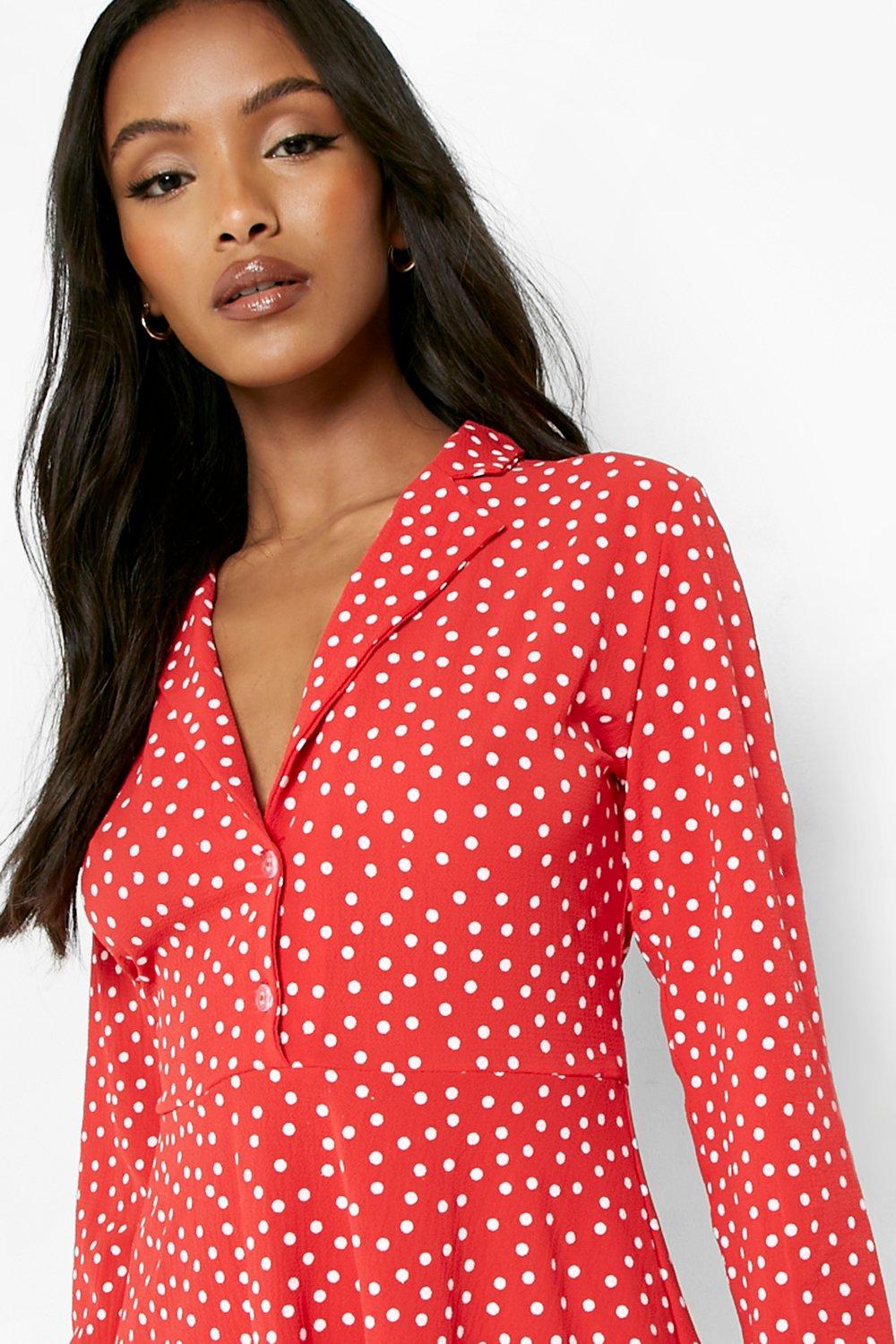 Polka dot jersey dress best sale