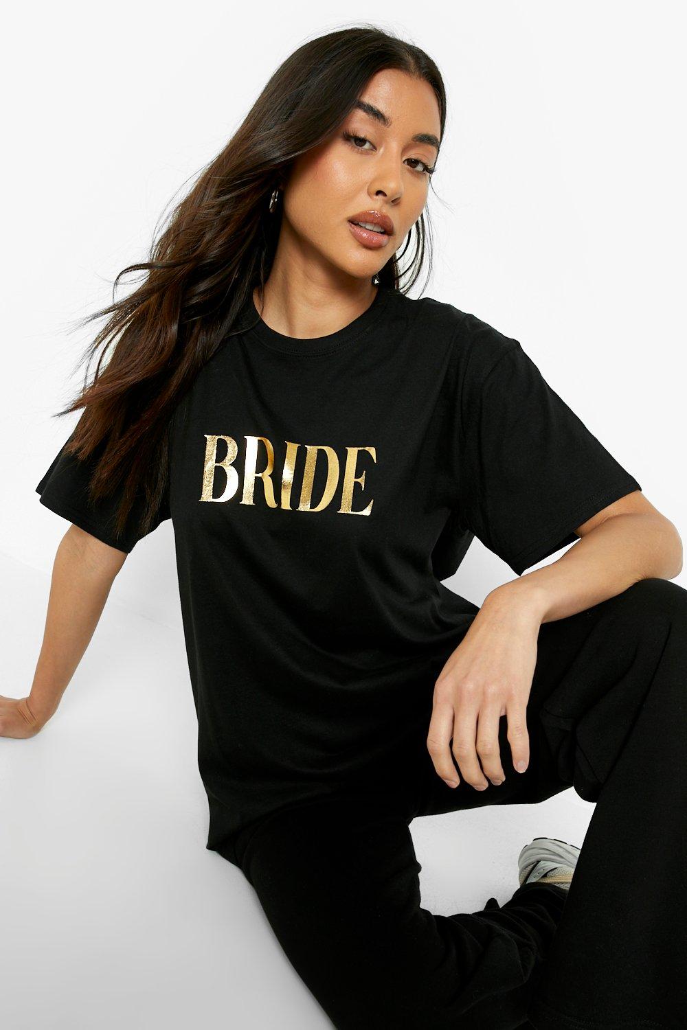 Bride t shirt boohoo sales