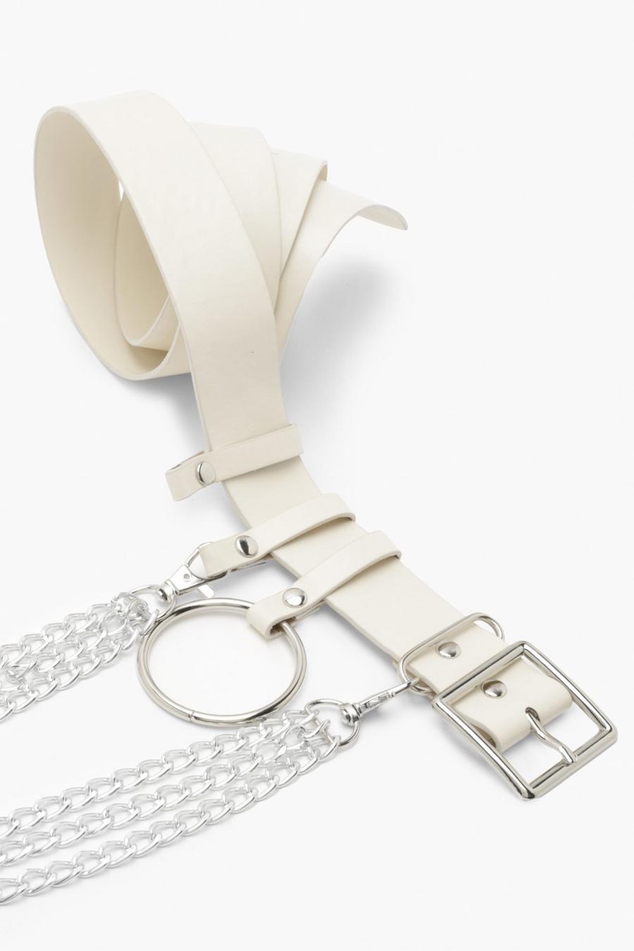 Cream Plus O Ring Waist Belt image number 1