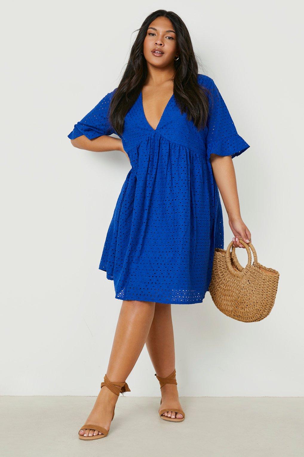 Boohoo smock cheap dress