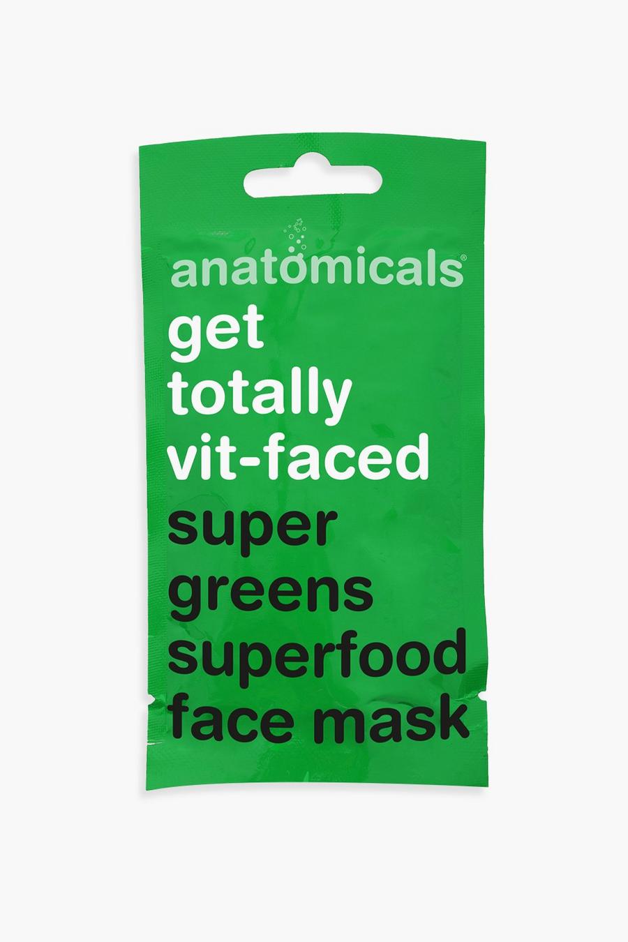 Mascarilla facial Super Greens Superfood de Anatomicals, Green verde