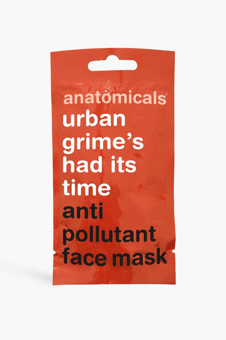 Anatomicals - Maschera viso anti-inquinamento, Red rojo