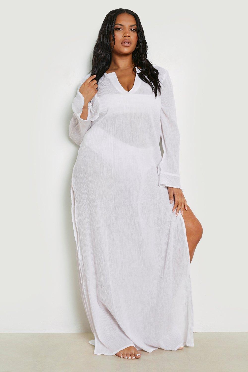 Plus Cheesecloth Beach Kaftan