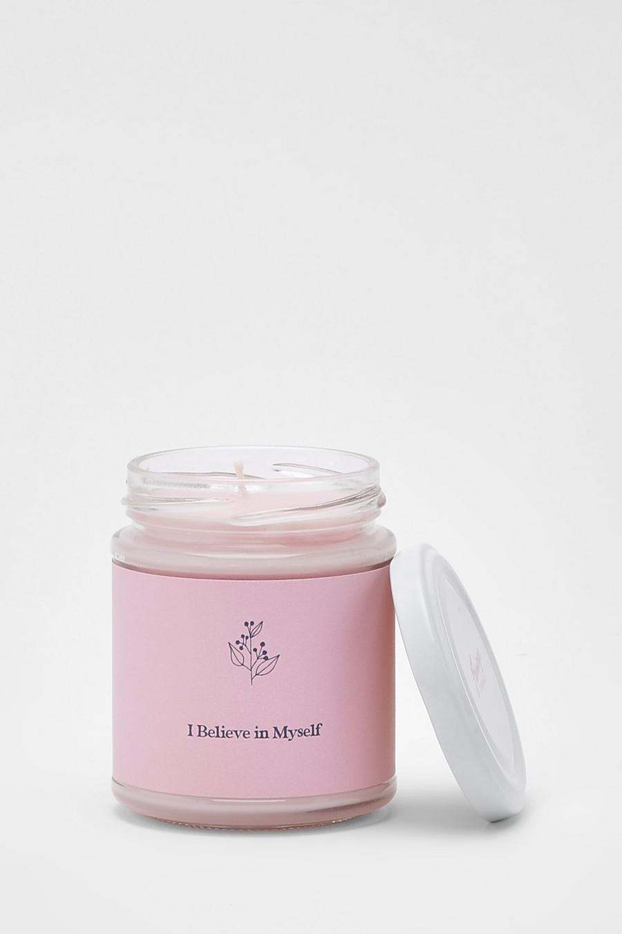 Pink Blackcurrant And Bergamot Affirmation Candle image number 1