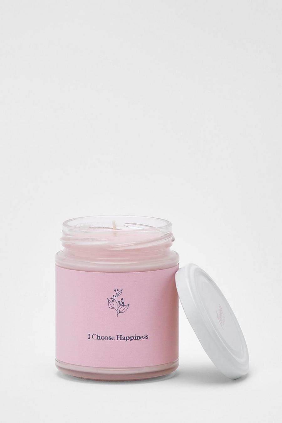Pink Lavender And Chamomile Affirmation Candle image number 1