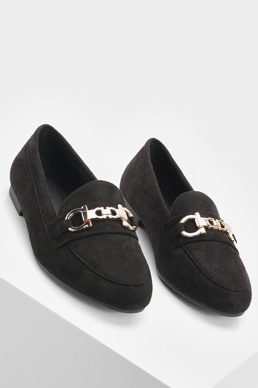 wide fit suede loafers