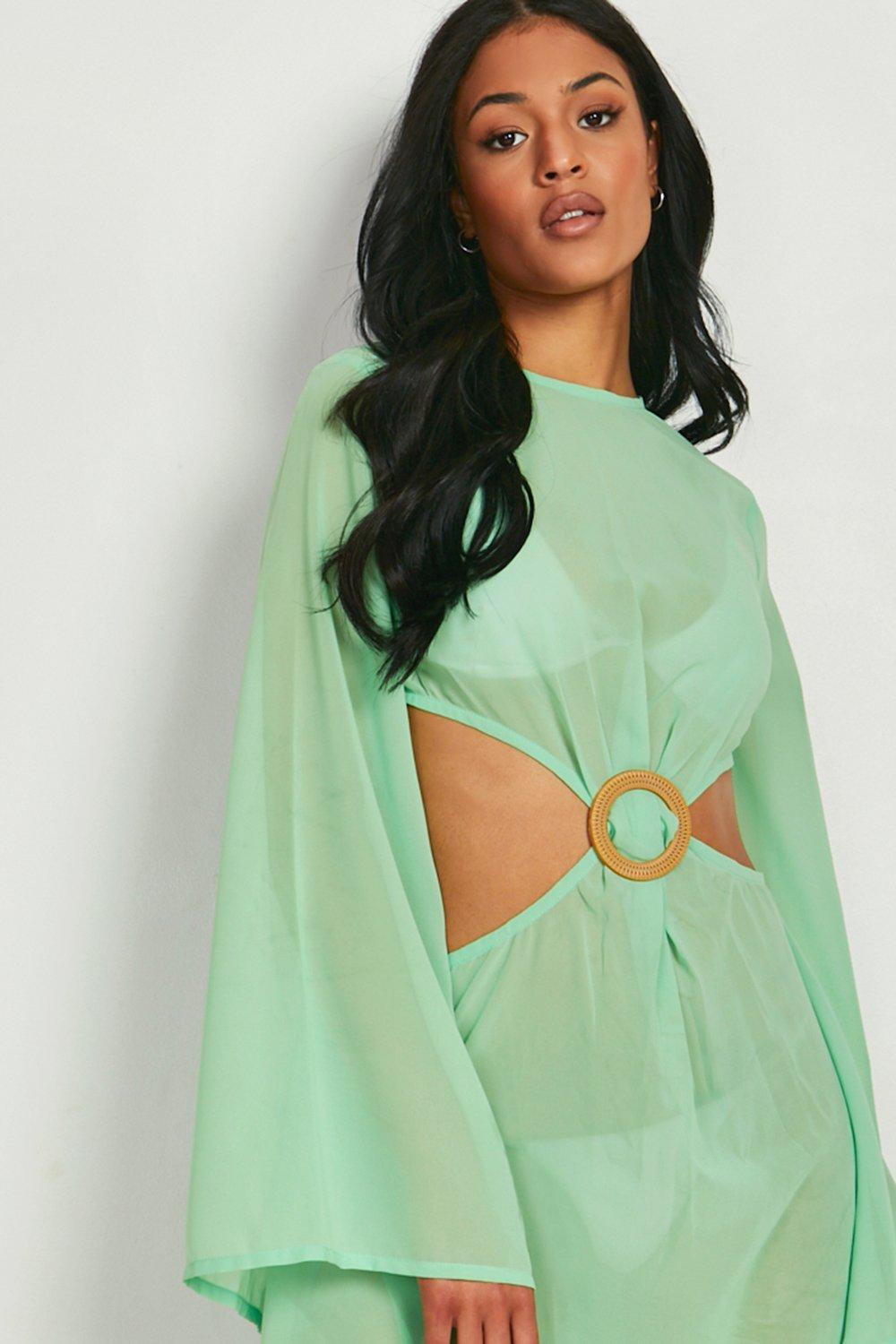 Tall O Ring Detail Cut Out Maxi Dress Boohoo