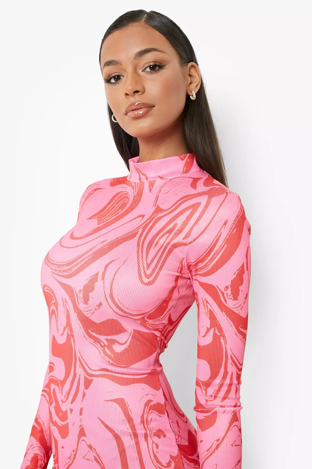 Long sleeve cheap fishtail maxi dress