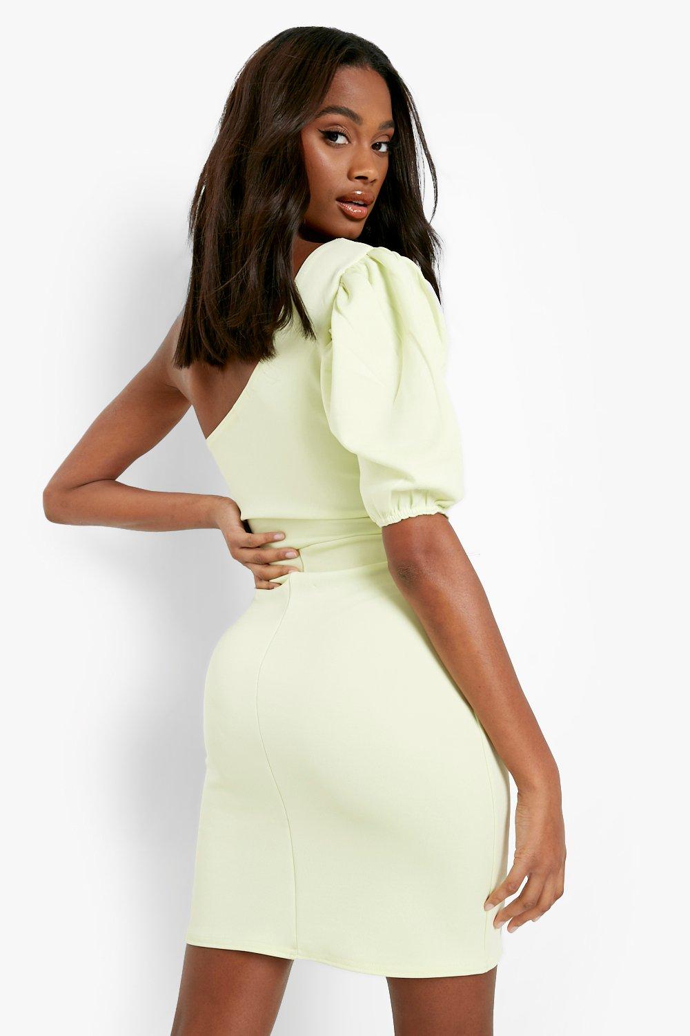 Boohoo one best sale sleeve dress