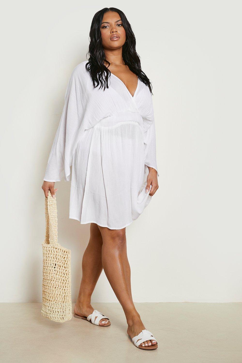 Plus size 2024 white kaftan