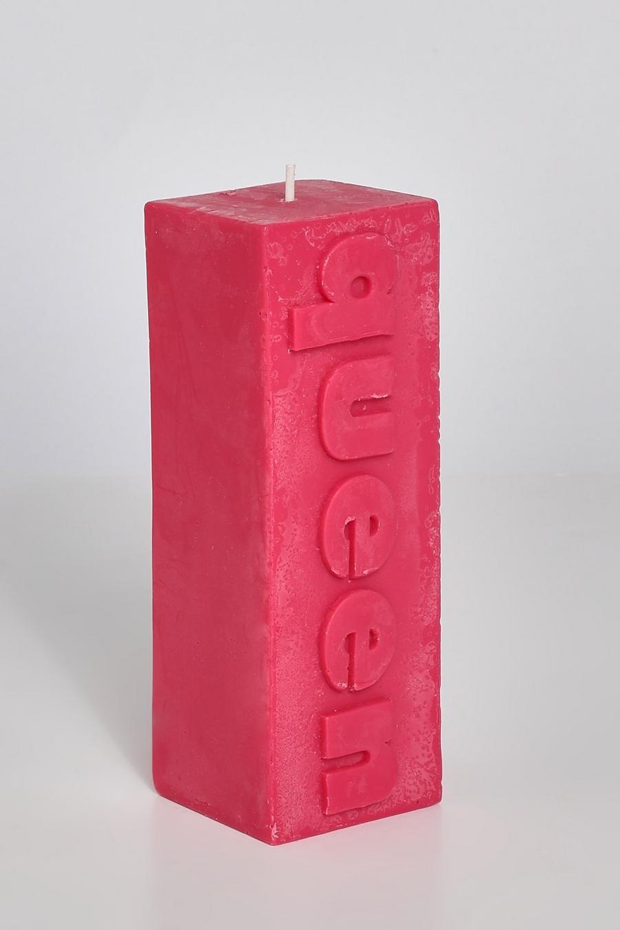 Red Flamingo Candles Queen Pillar Candle image number 1