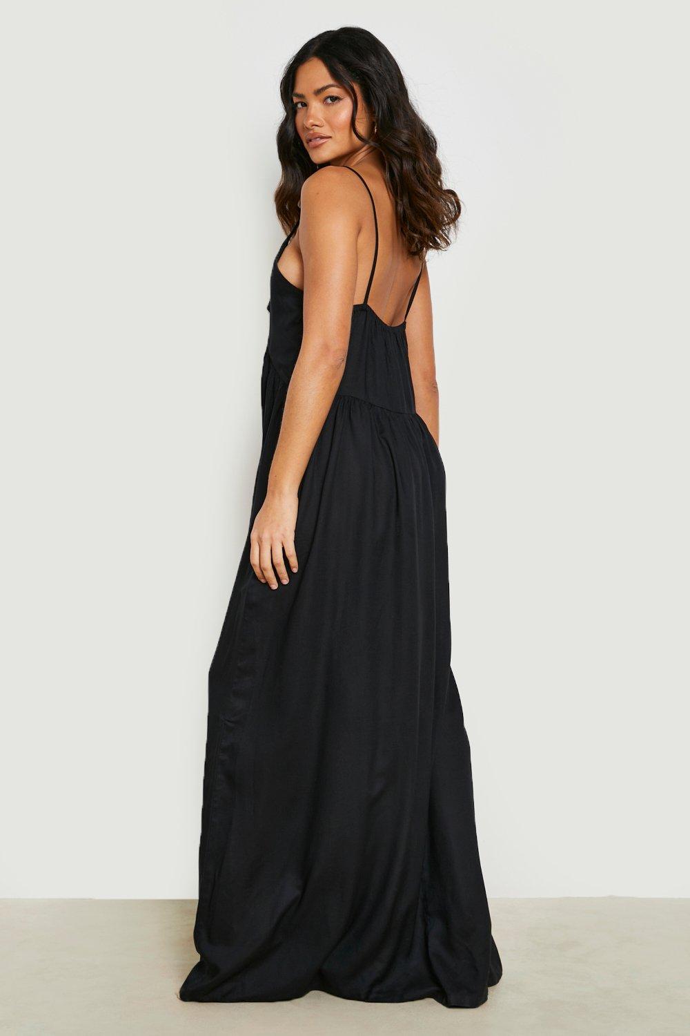 Black maxi hot sale beach dress