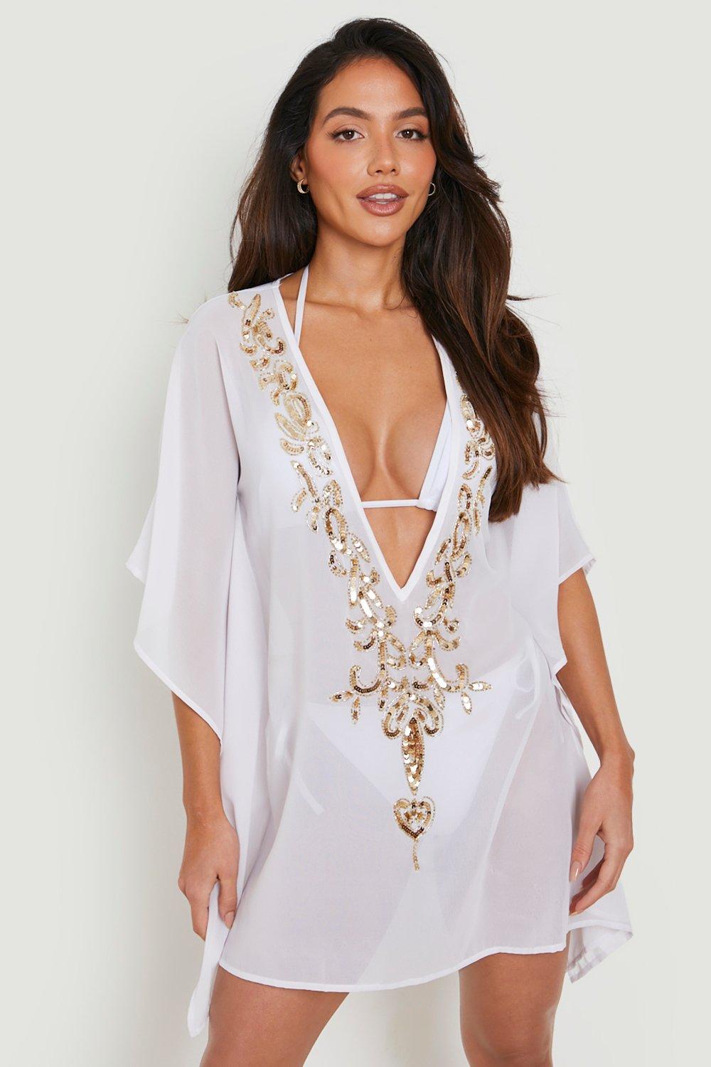 Embellished hotsell beach kaftan