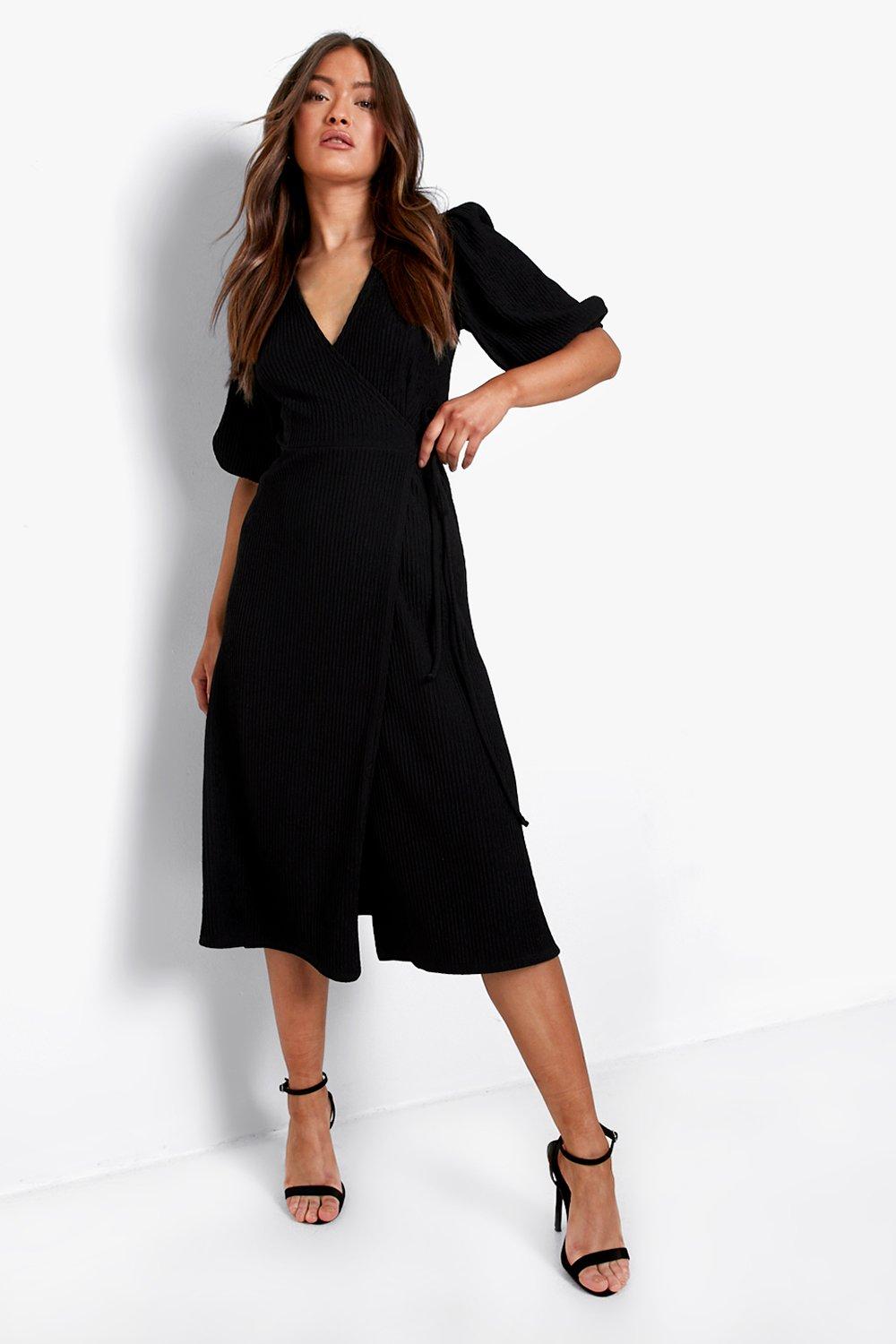 side tie wrap dress