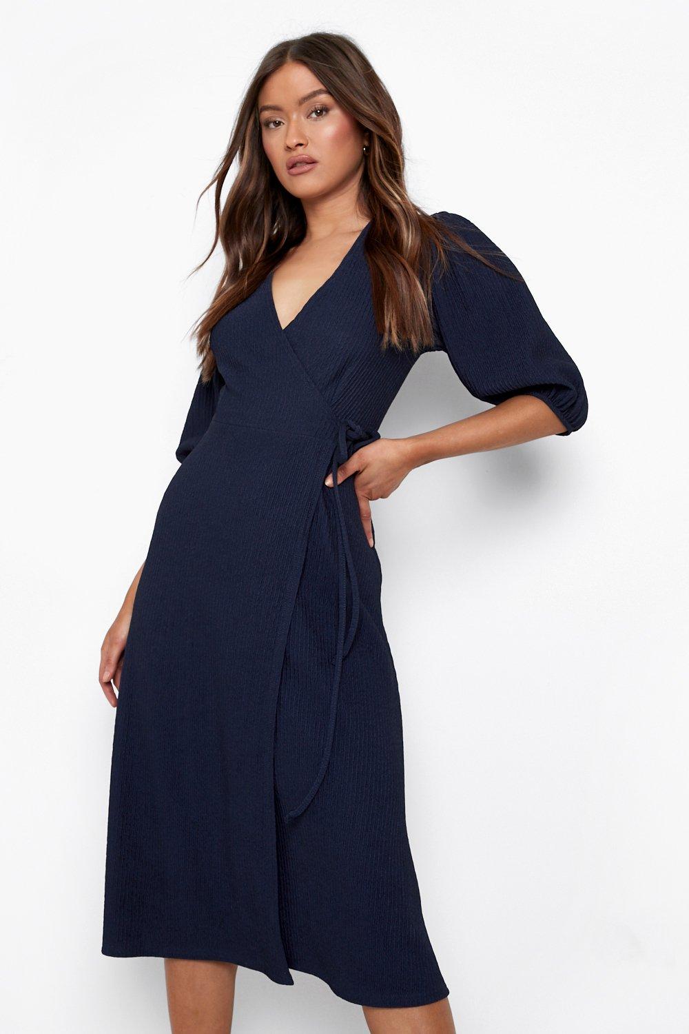 side tie wrap dress