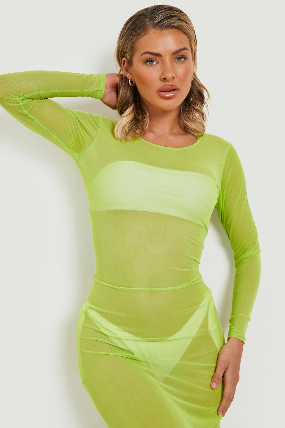 Boohoo neon dress best sale