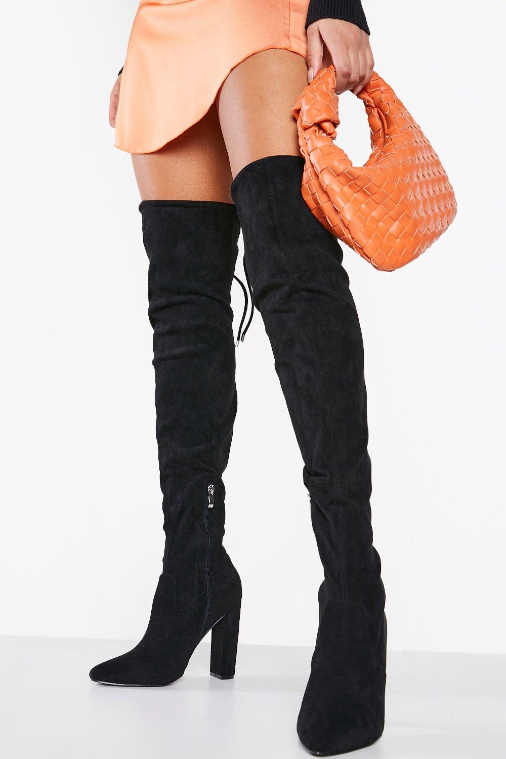 Boohoo thigh shop high boots