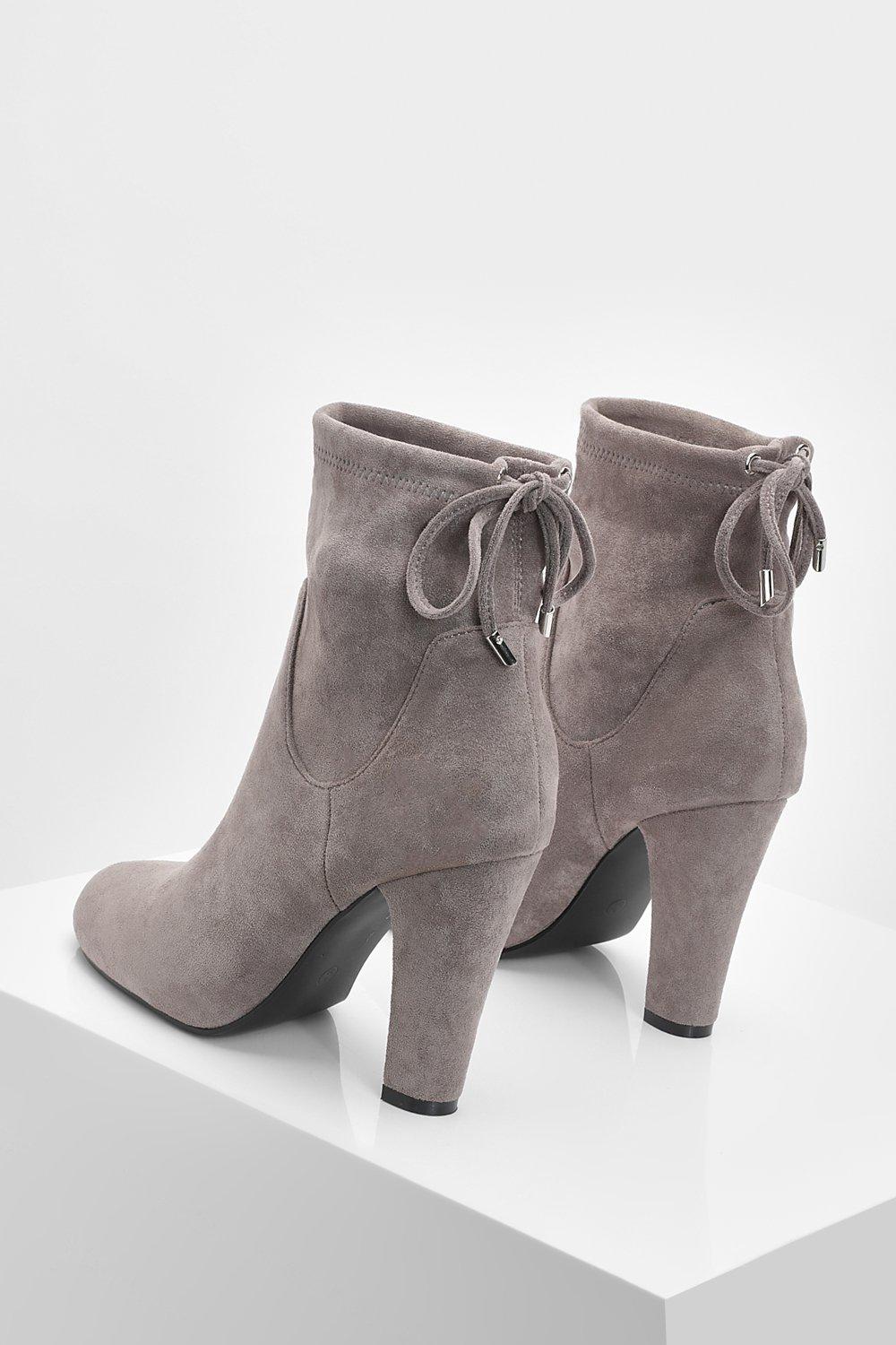 Boohoo grey boots sale