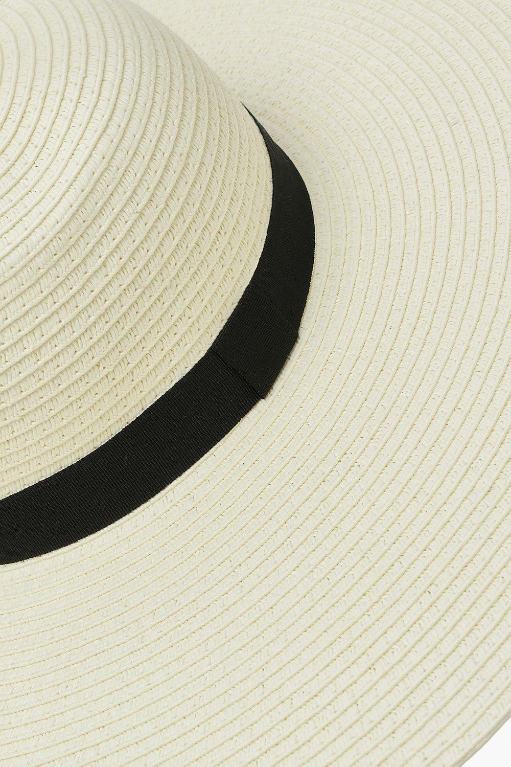 Cream Oversized Floppy Straw Hat