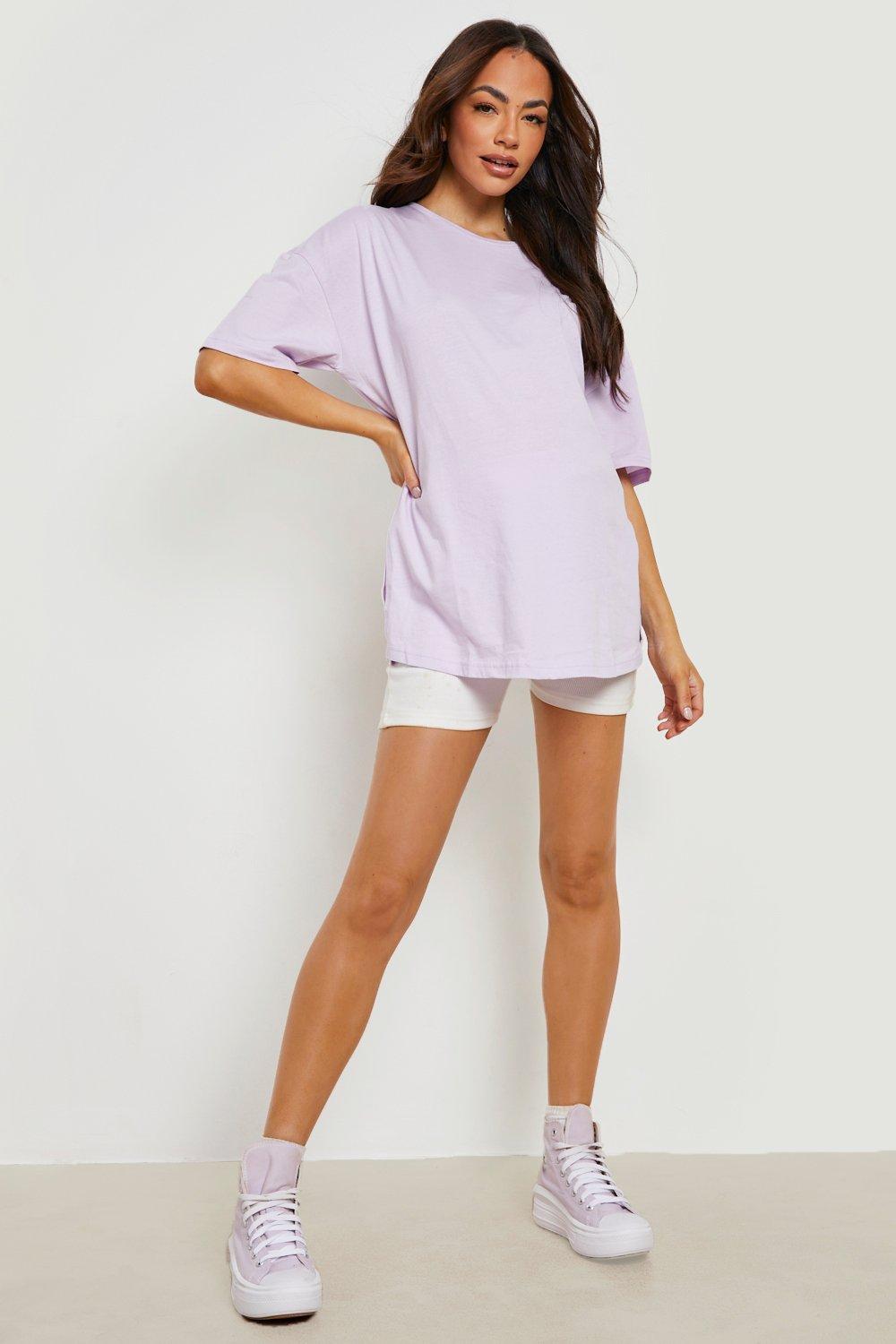 Boohoo Maternity Side Split T-shirt in White