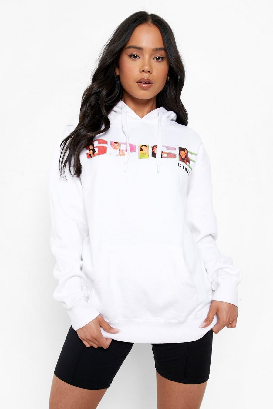 White Petite Spice Girls Licensed Hoody image number 1