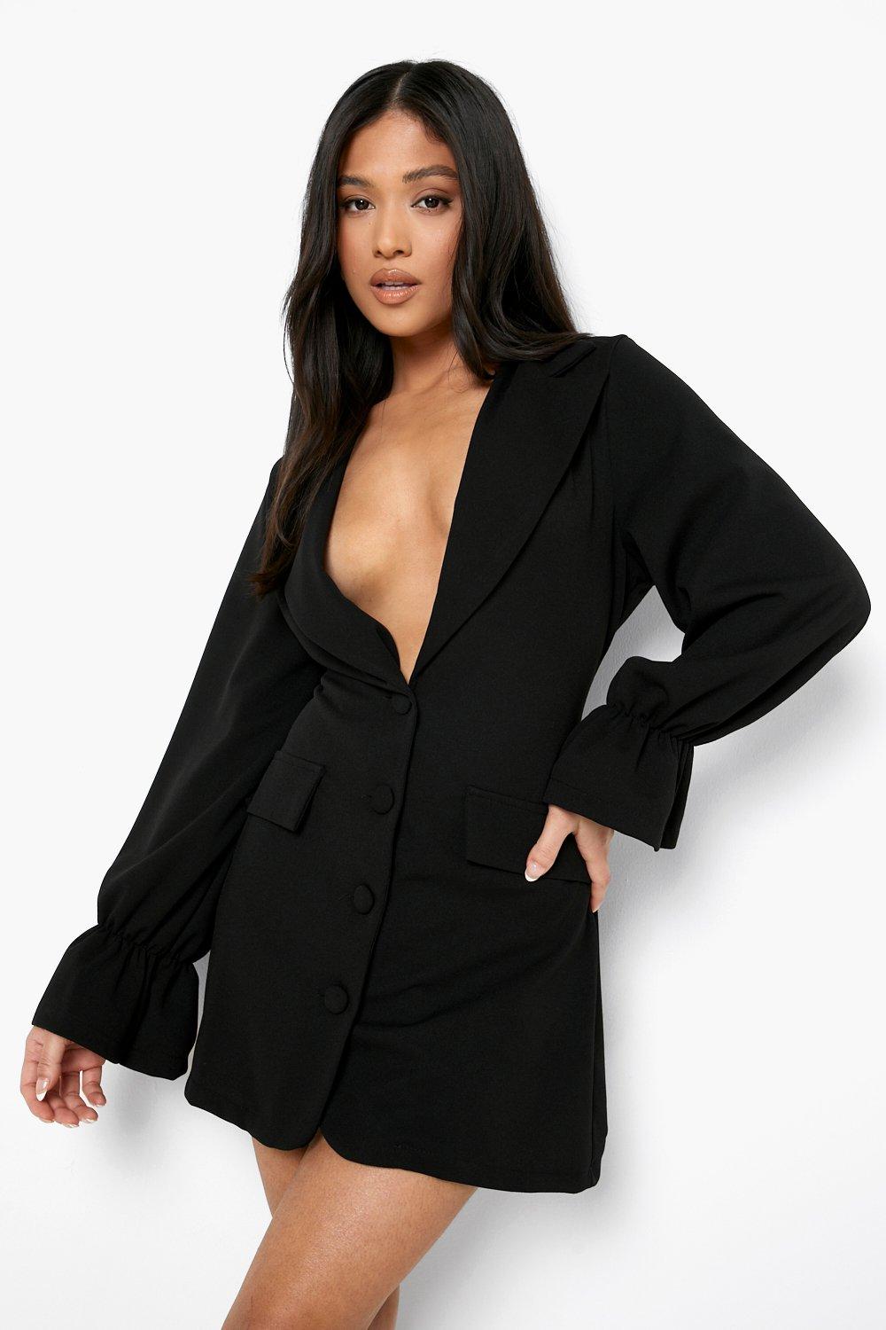 Black petite 2024 blazer dress