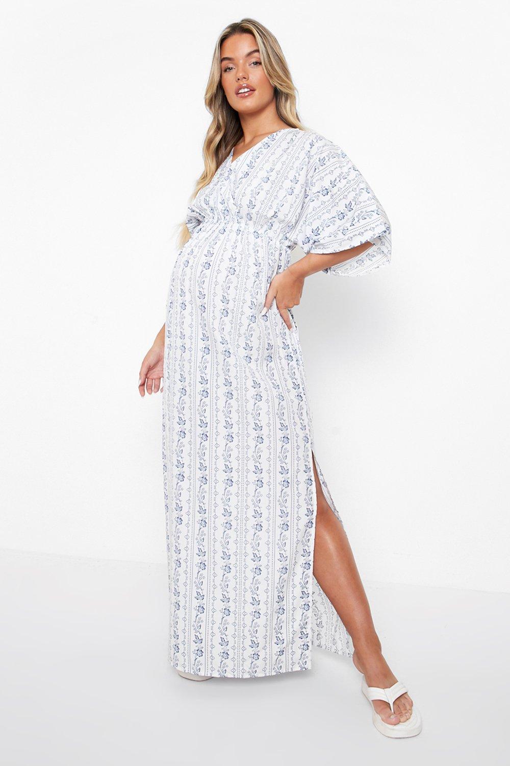 Maternity maxi dress boohoo best sale