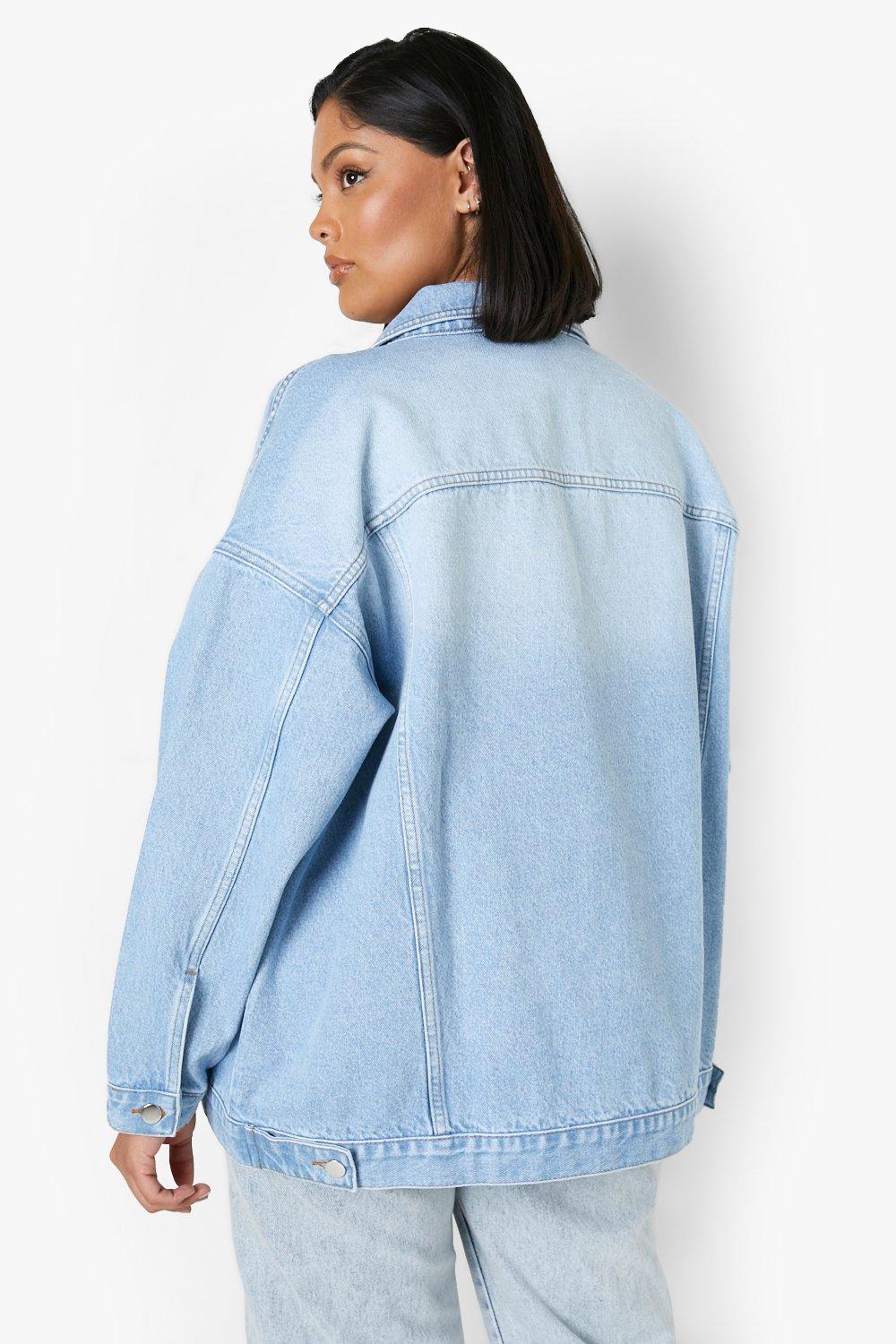 Plus Extreme Oversized Denim Jacket