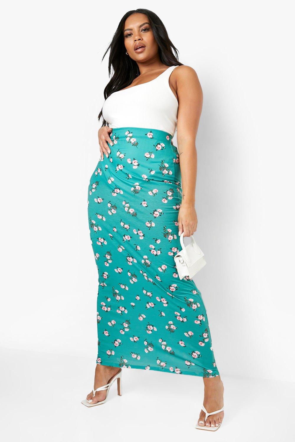 Women's plus size shop maxi skirts uk