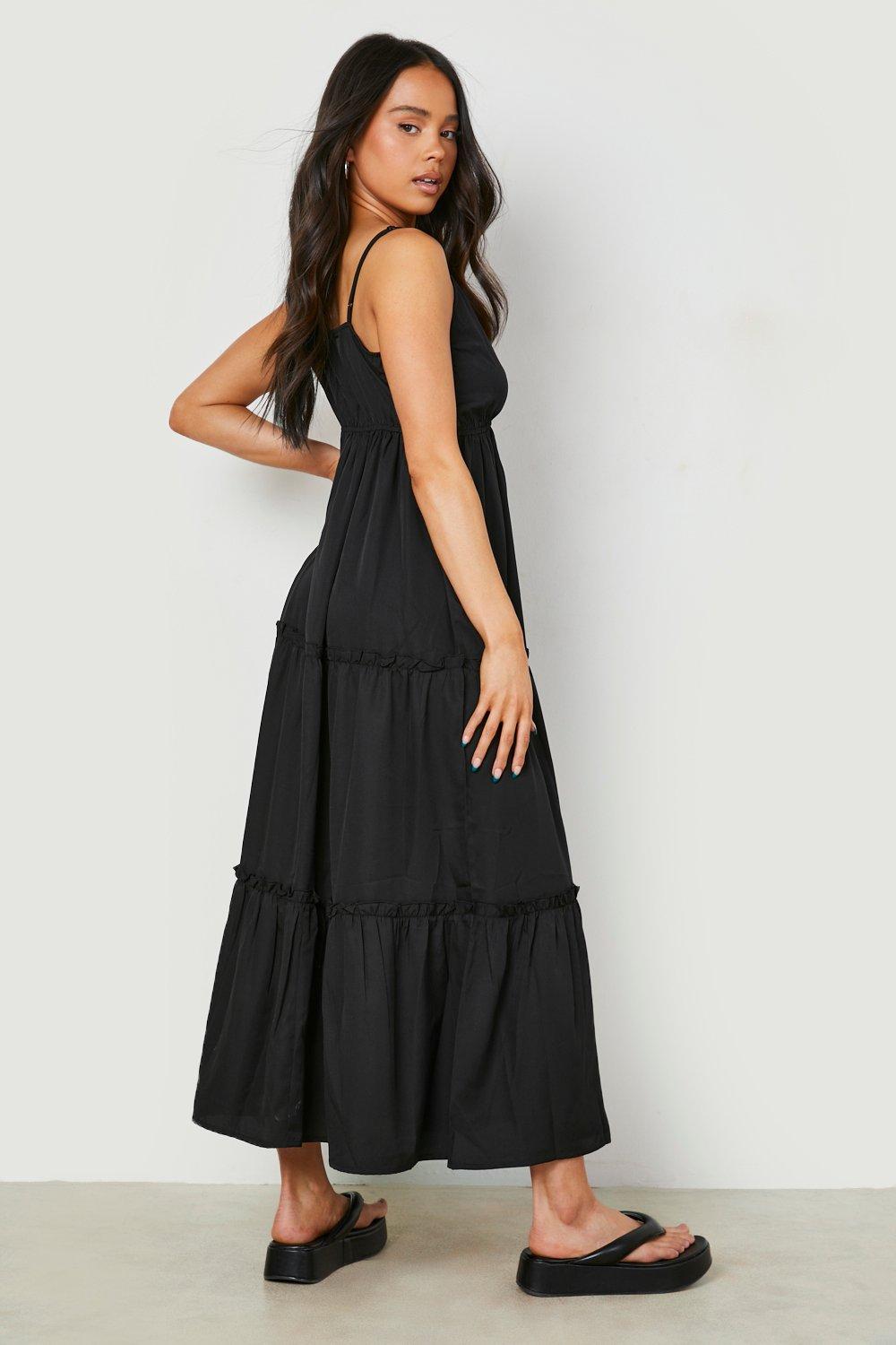 Petite tiered clearance maxi dress