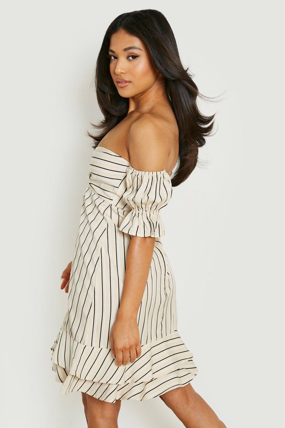 Petite bardot outlet dress