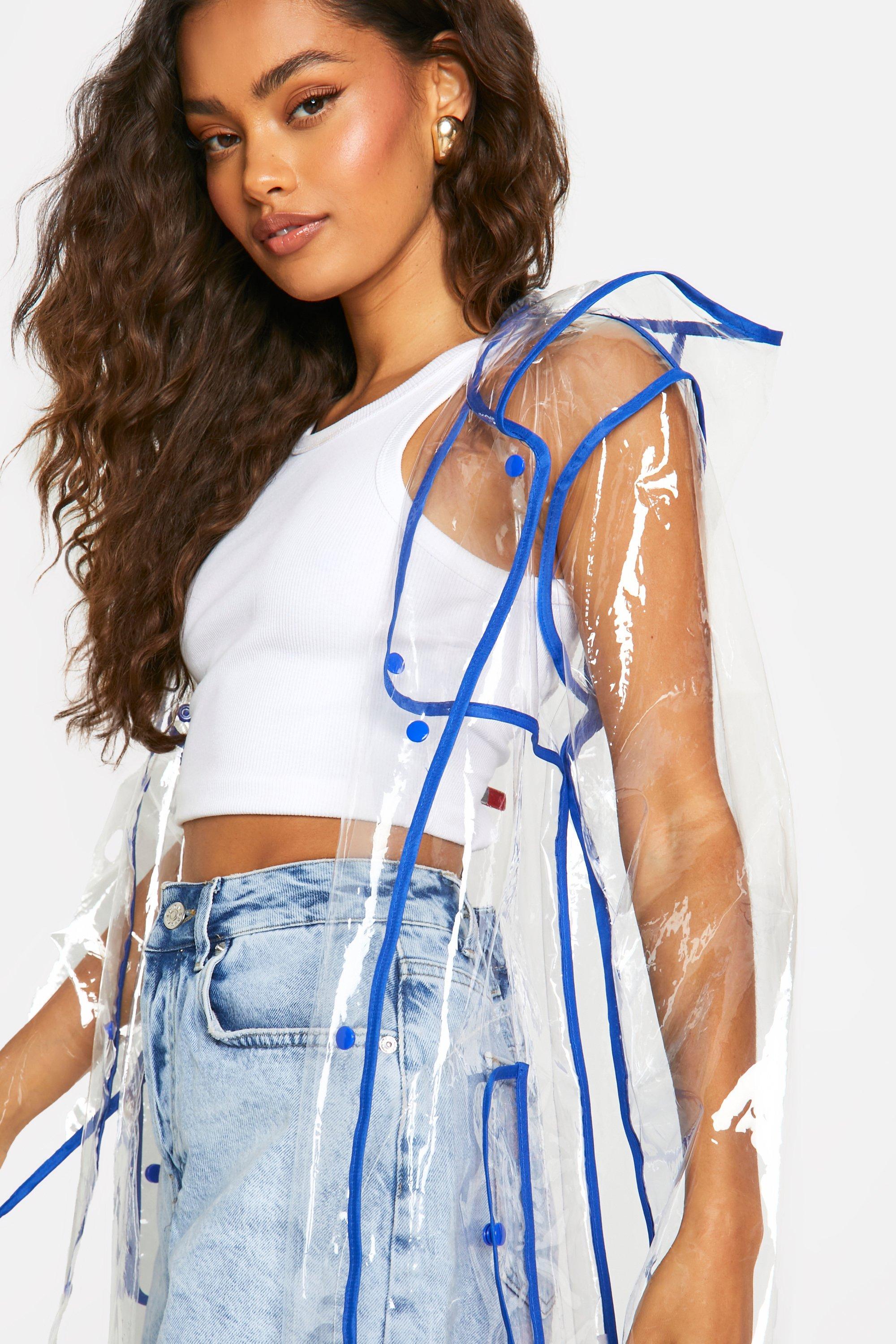 Rain hot sale jacket boohoo