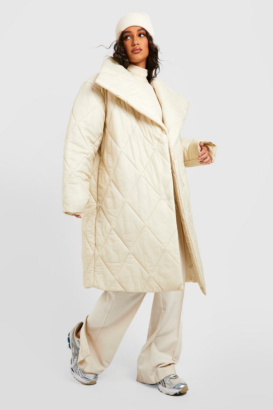 Off white Oversized quiltad puffer jacket image number 1