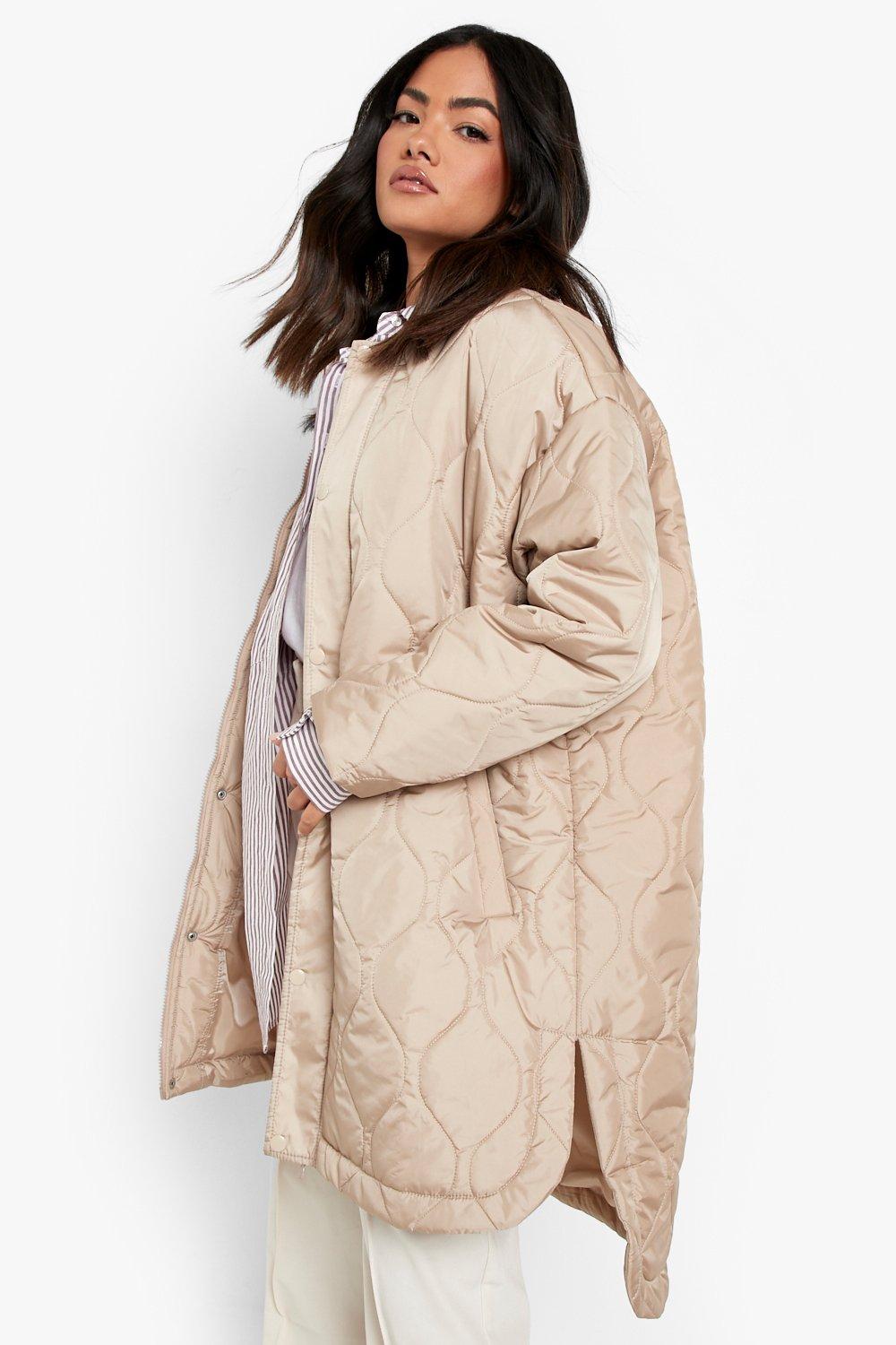 Oversized quilted outlet jacket