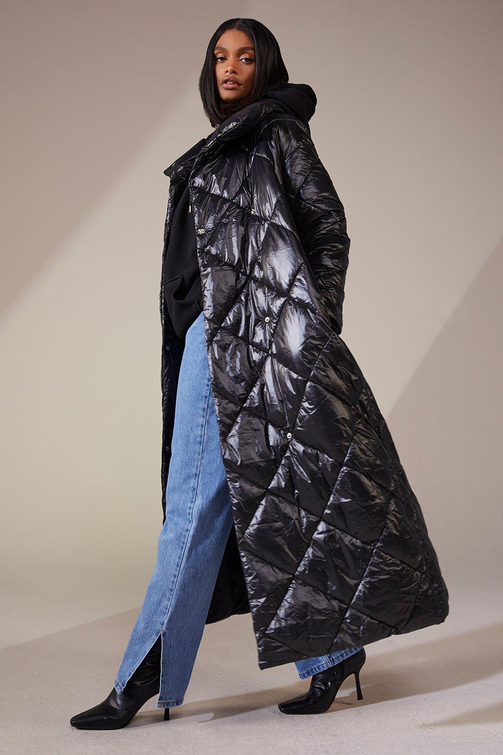 Black duvet coat online