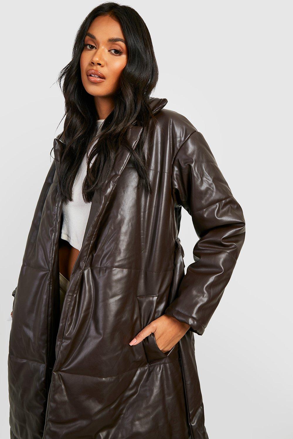 Belted raincoat store with hood