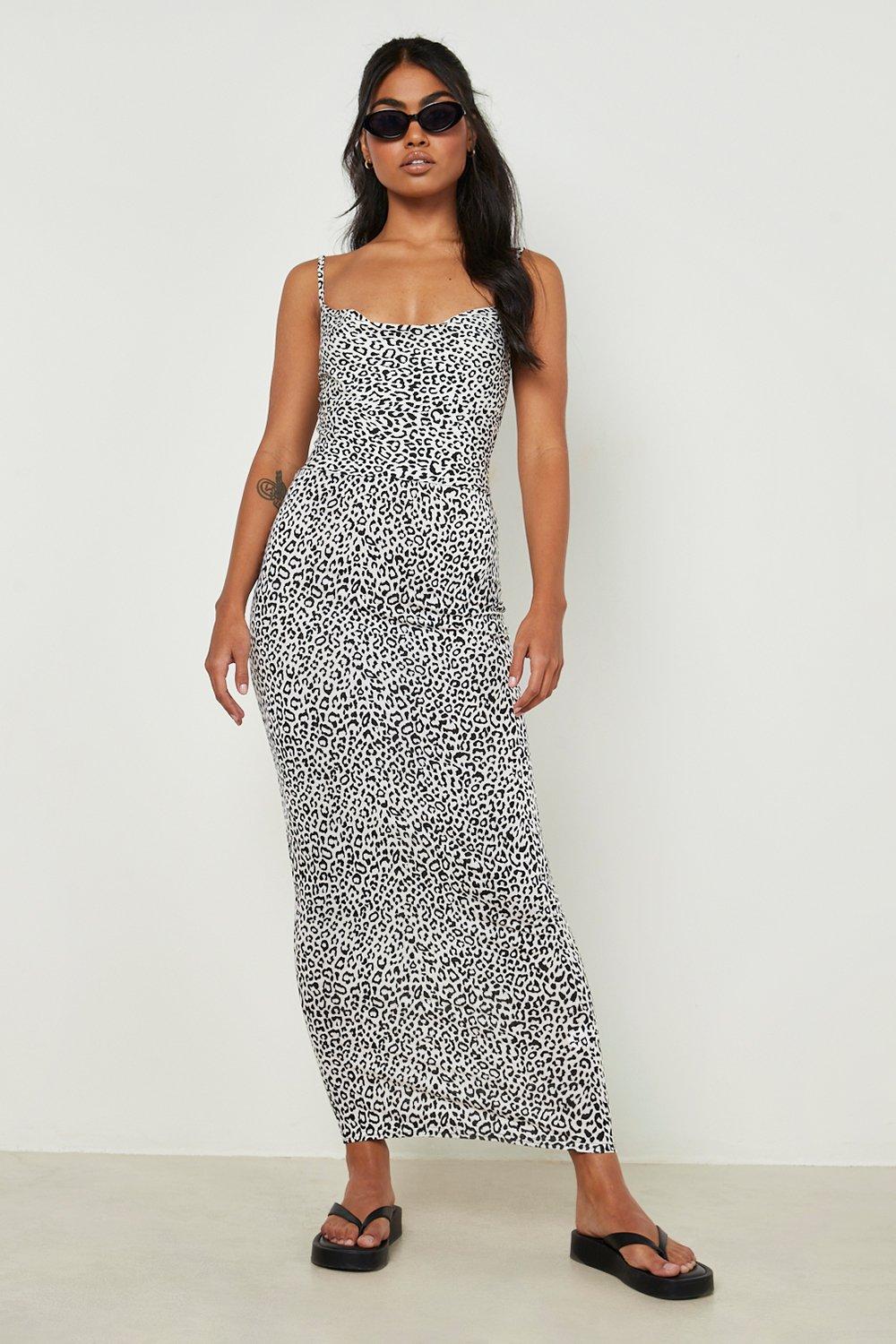 Boohoo sales dress leopard