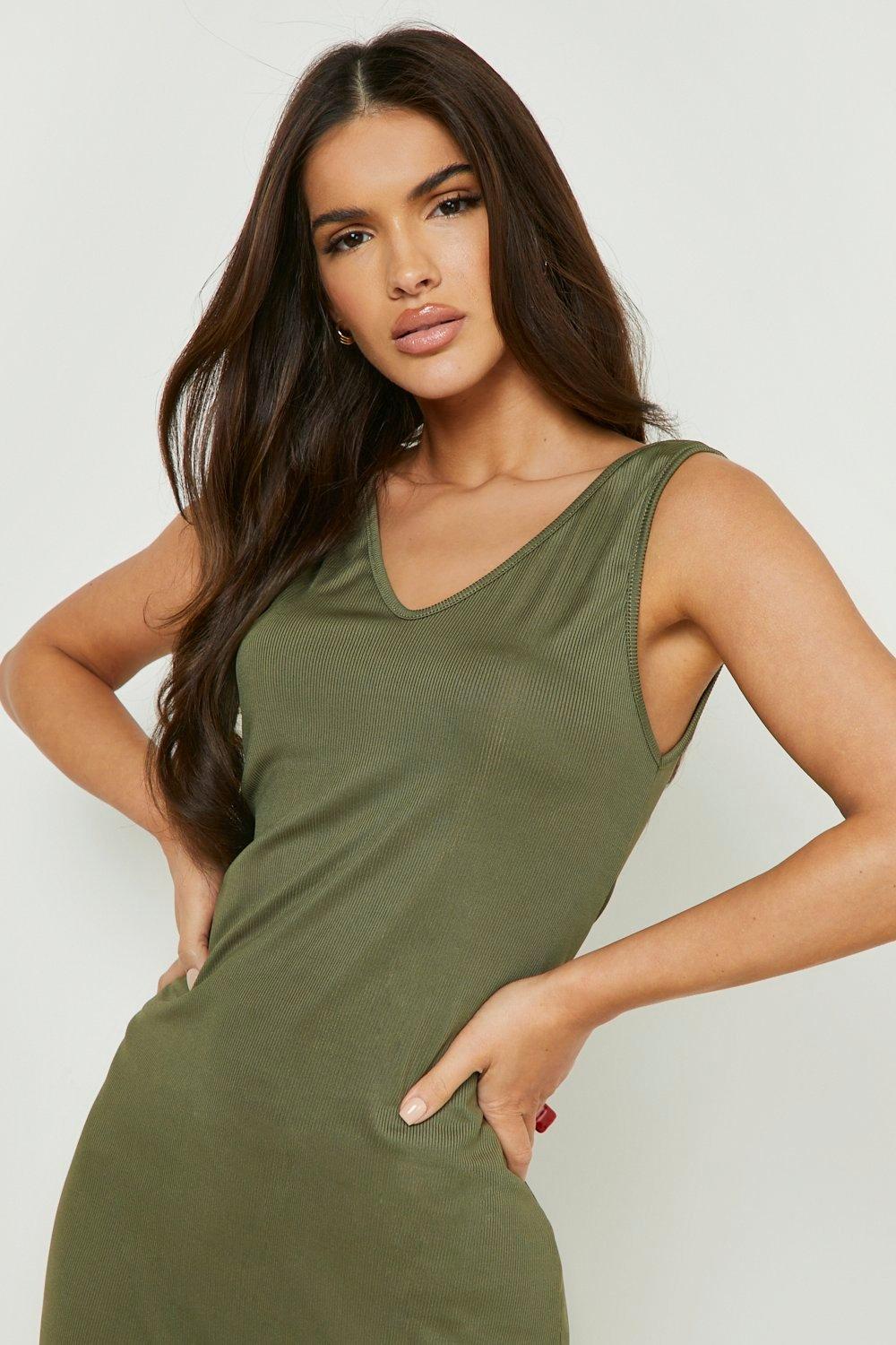 Satin Cup Detail Midi Slip Dress