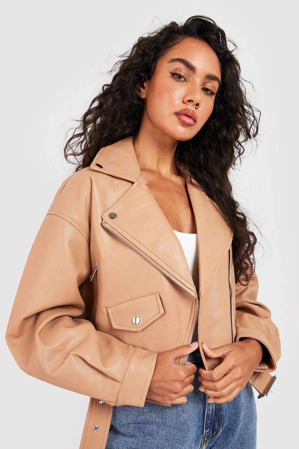 boohoo leather jacket