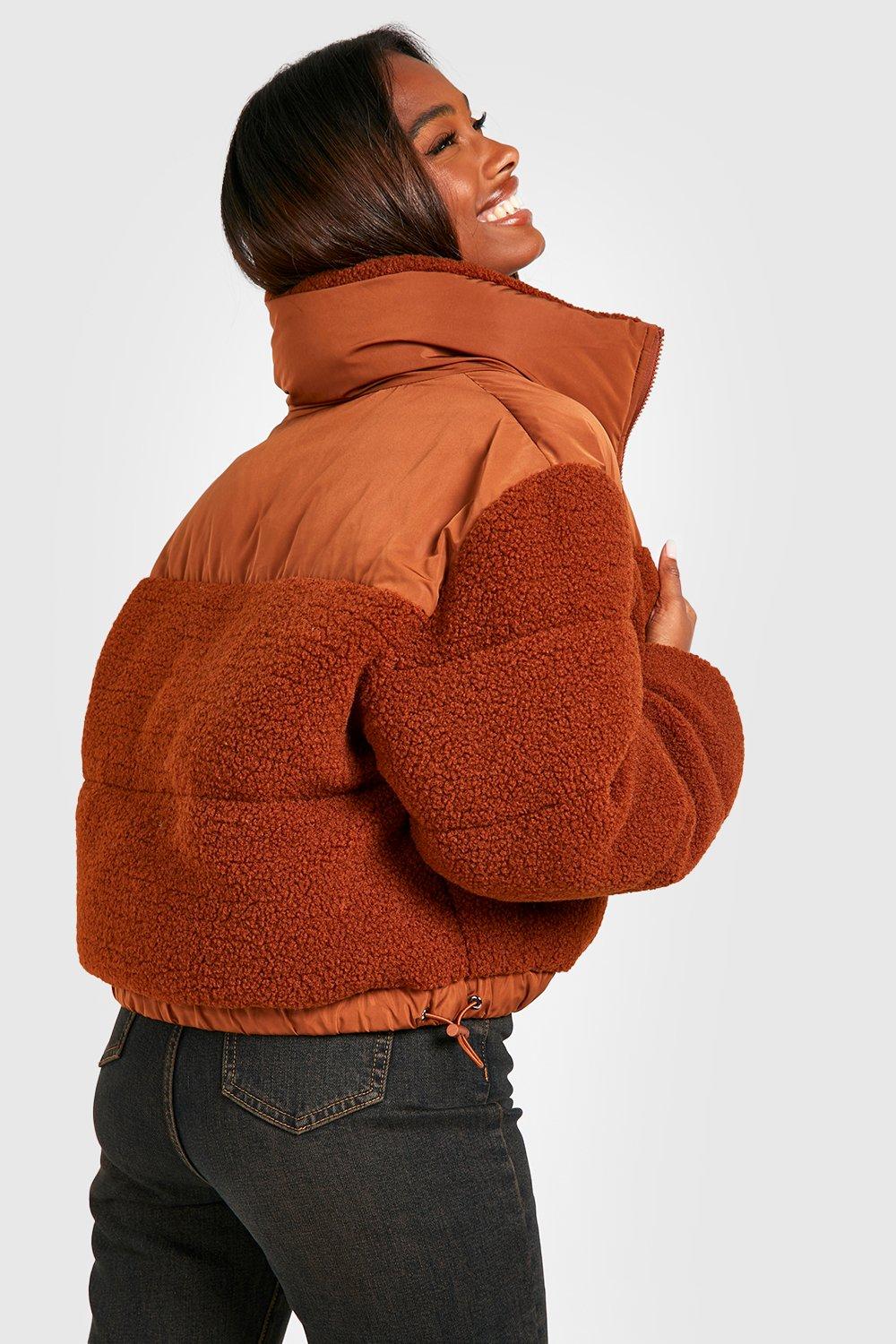 Rust puffer outlet vest