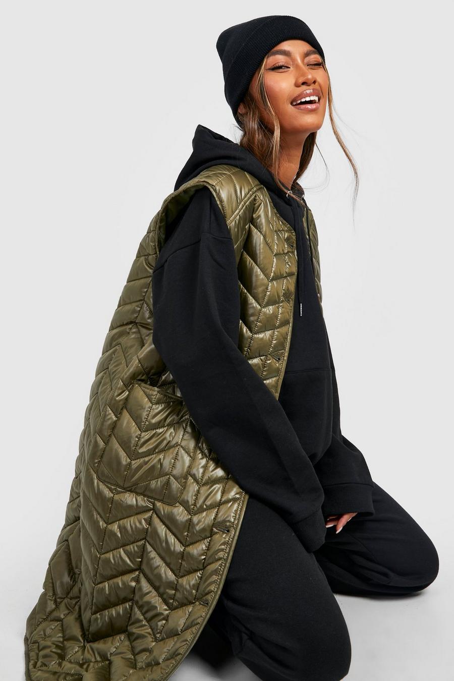 Quilt Detail Longline Vest | boohoo USA Quilt Detail Longline Vest | boohoo USA