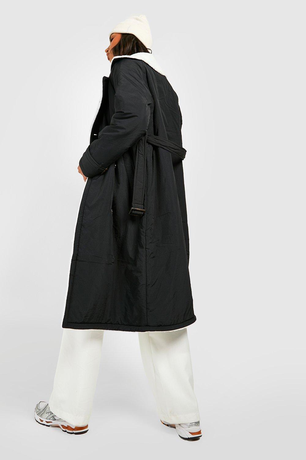 Boohoo hotsell borg coat