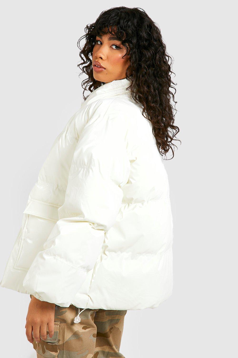 Oversized puffer best sale jacket white