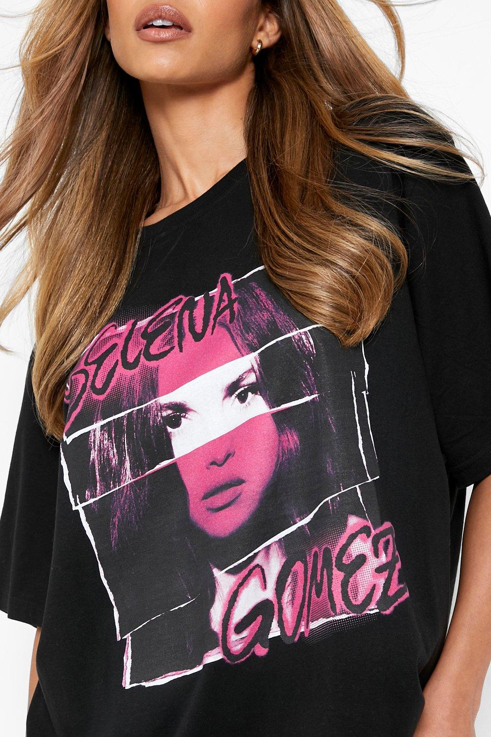 Selena Gomez Oversized Band T-Shirt | boohoo IL