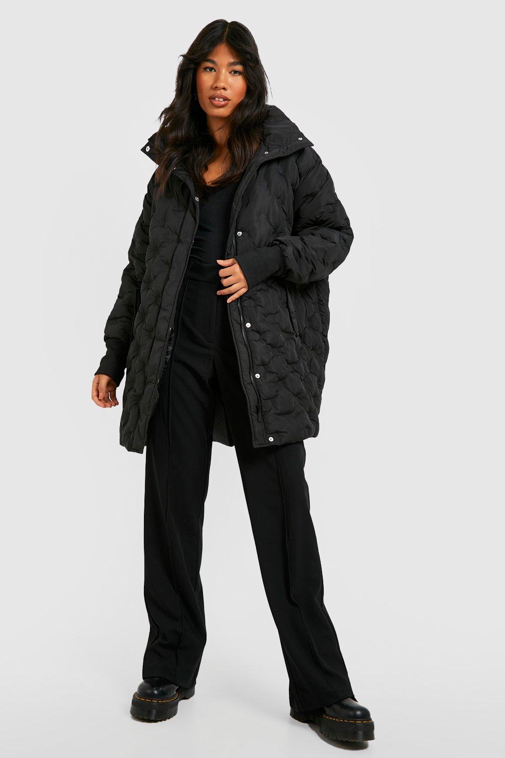 Circle Quilted Cocoon Puffer | boohoo USA
