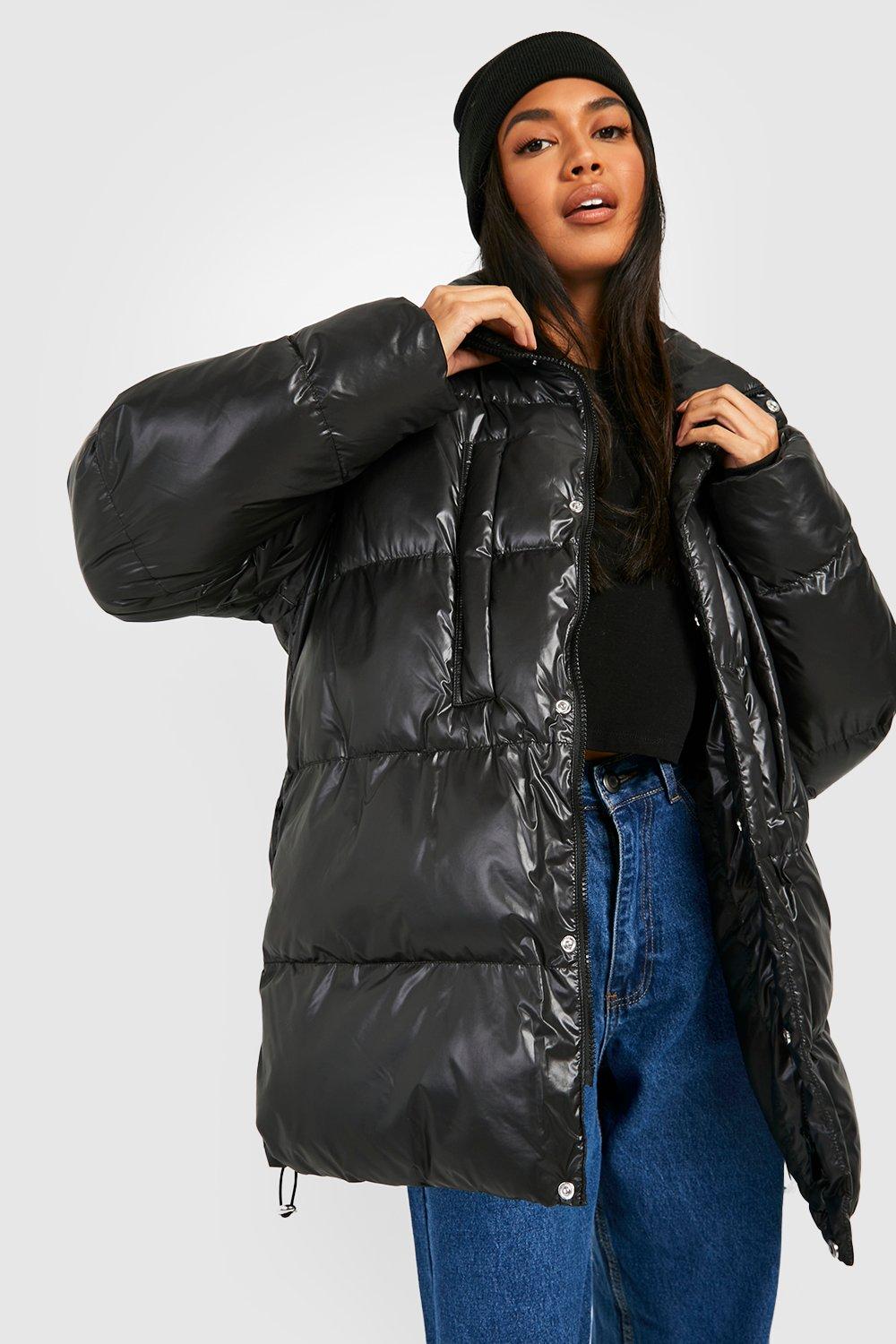 Boohoo ladies puffer discount coats