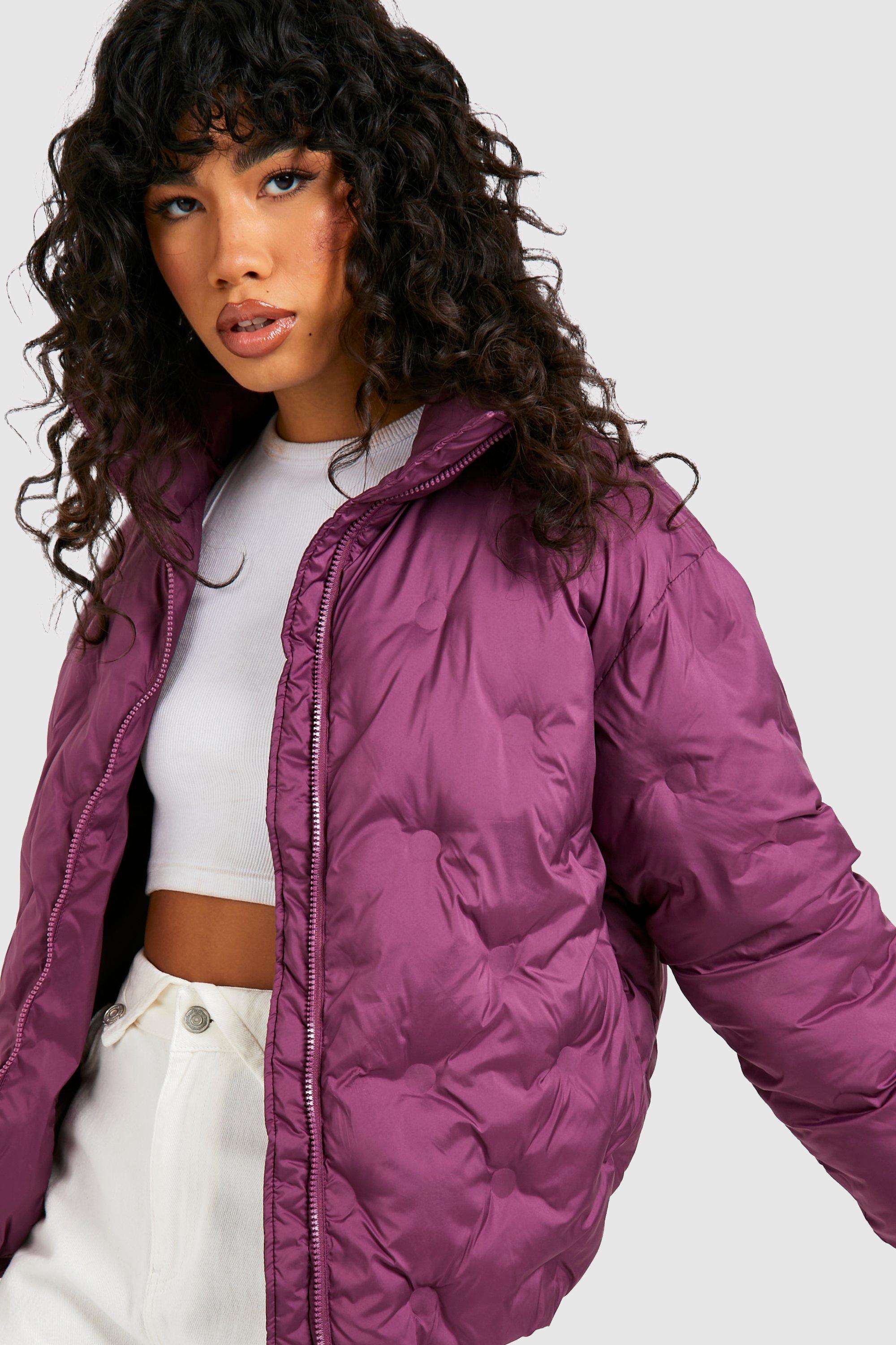 Plum clearance puffer coat